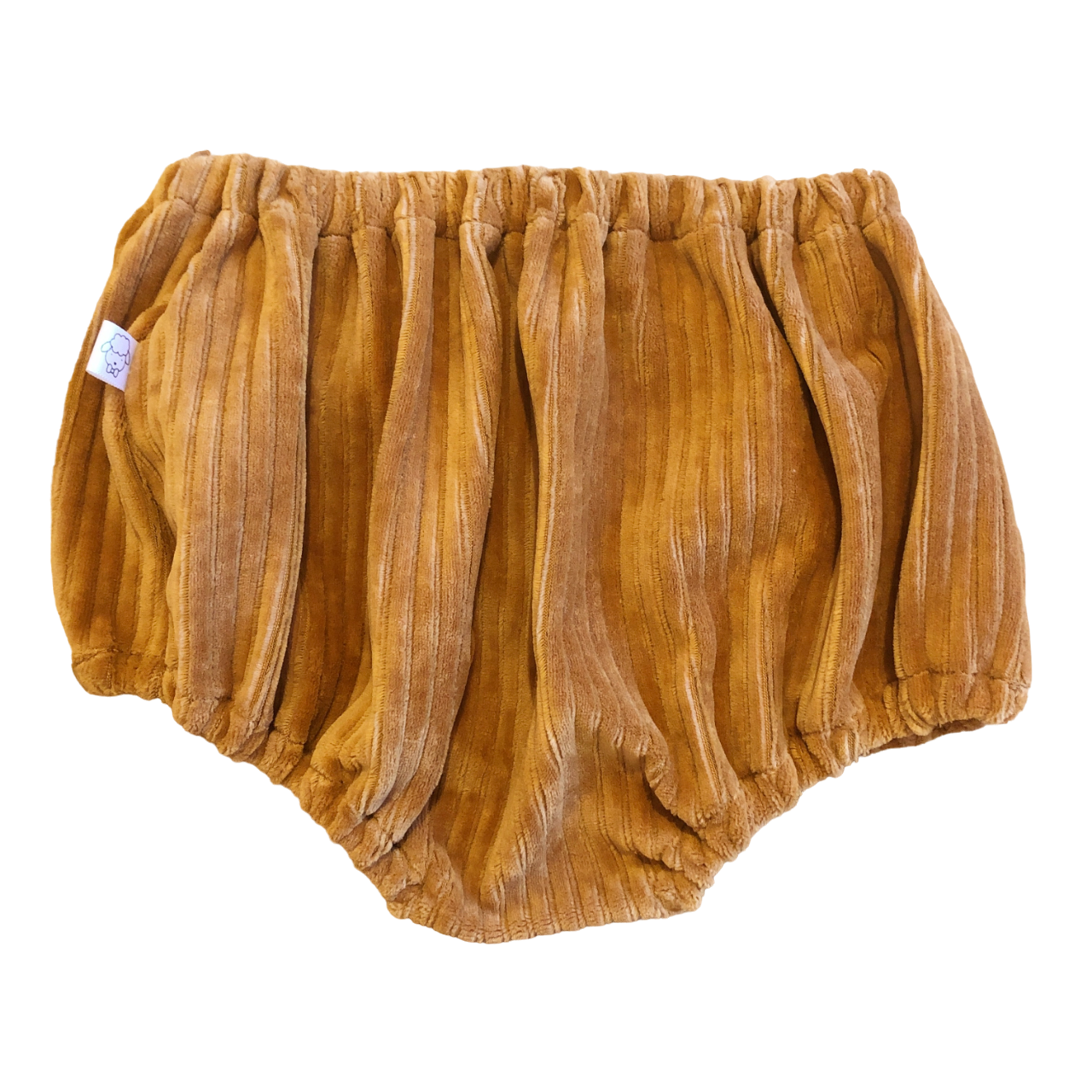 CAPUCINE, la culotte "velours camel" (taille froncée)